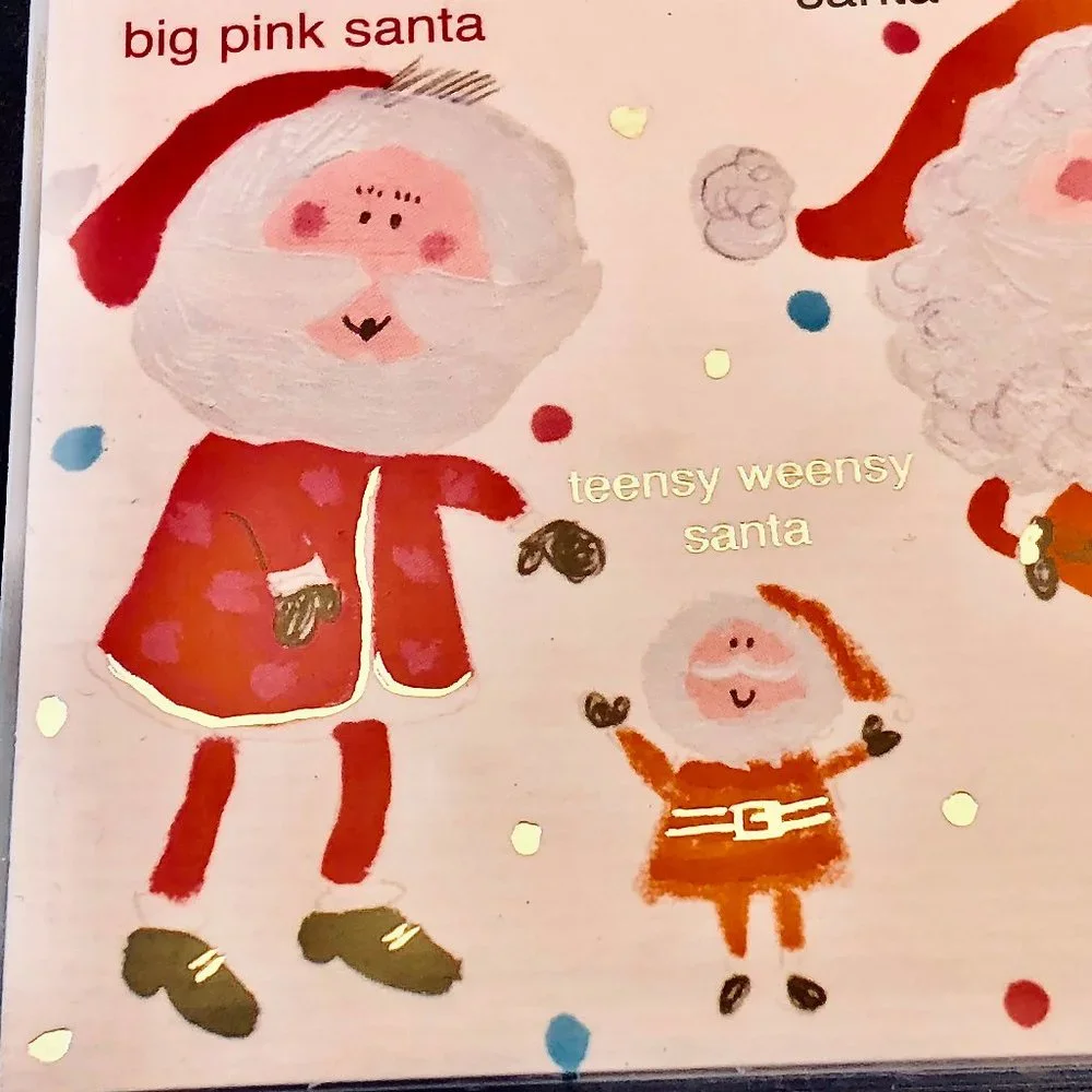 Christmas Cards Paperie SANTAS OF THE WORLD by Soul 2004 - 8 Cards + Envelopes